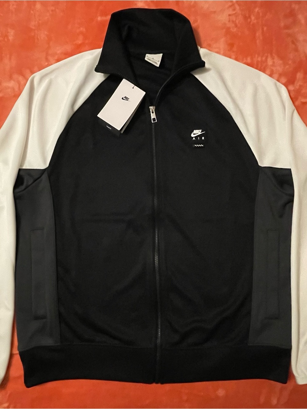 Nike Black, White and Gray Full-Zip Men’s Track Jacket